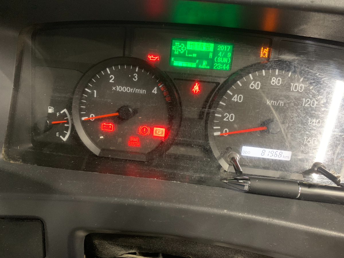 オイルランプ・ビンテージ・点検・整備済み e 赤ランプ点灯